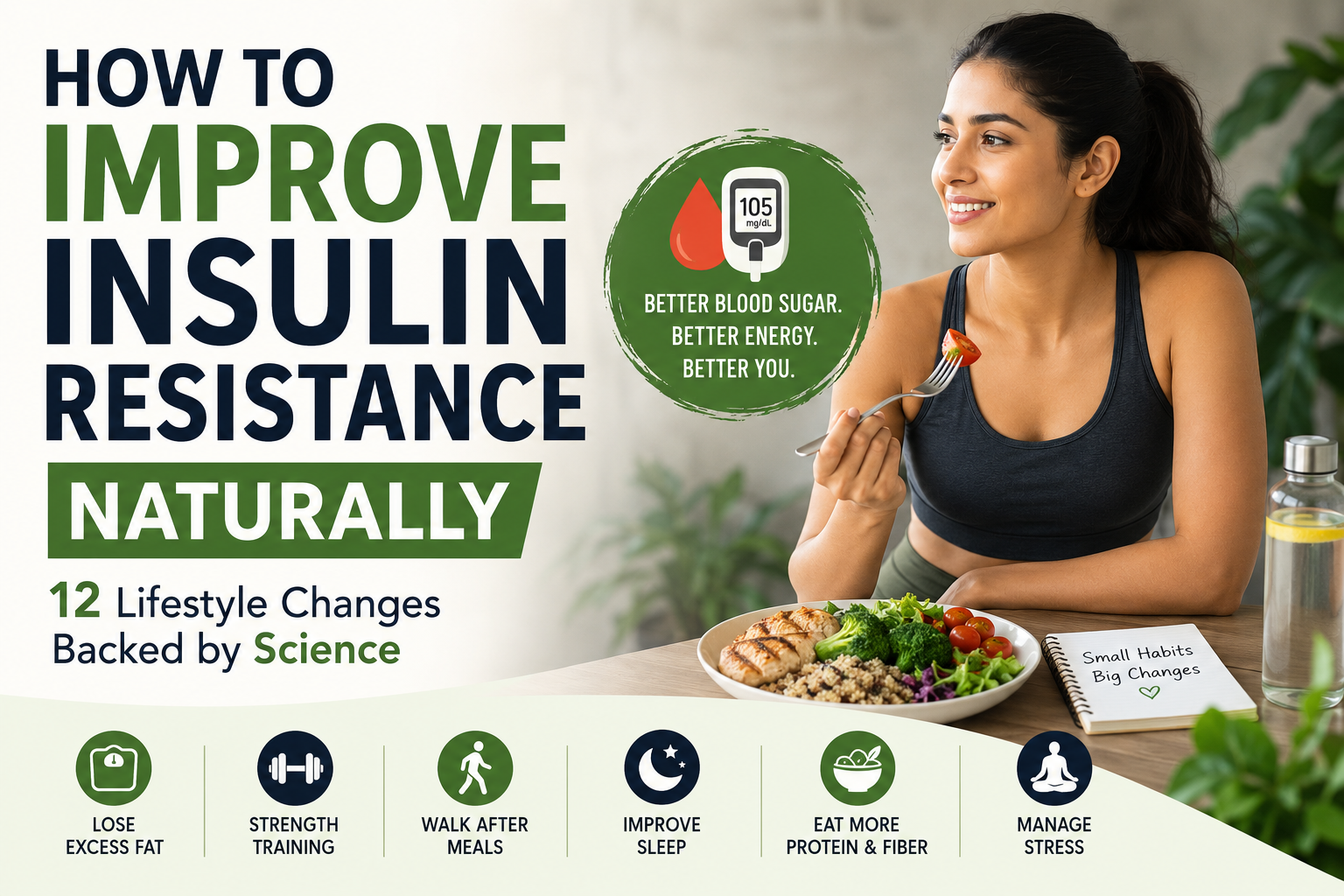 How to Improve Insulin Resistance Naturally: 12 Lifestyle Changes Backed by Science